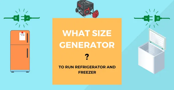 What size Generator to run Refrigerator and Freezer?